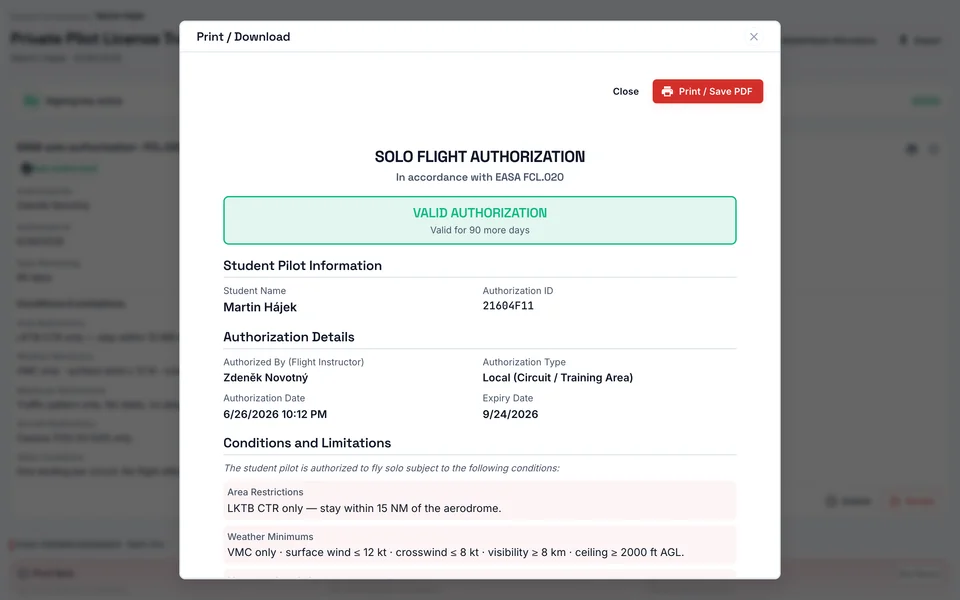 Solo authorization